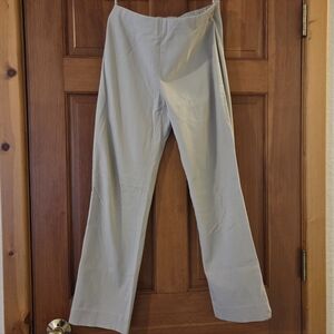 Alfani Women's Cream Cotton Slacks Office Interview Spring Refresh Costal Granny